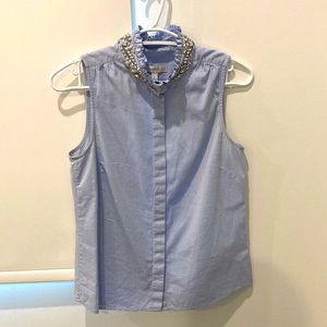 Sleeveless jcrew shirt